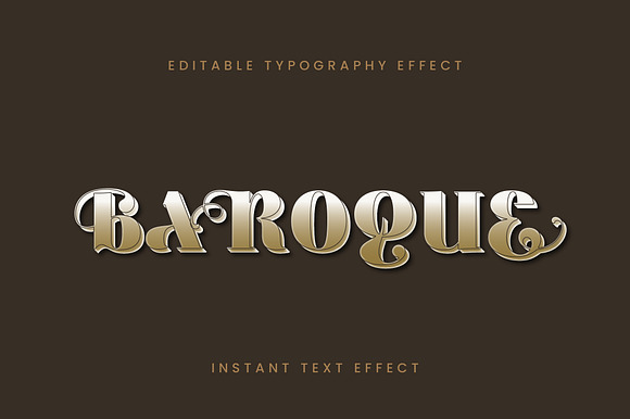 Glossy Baroque 3D Text Effect preview 3