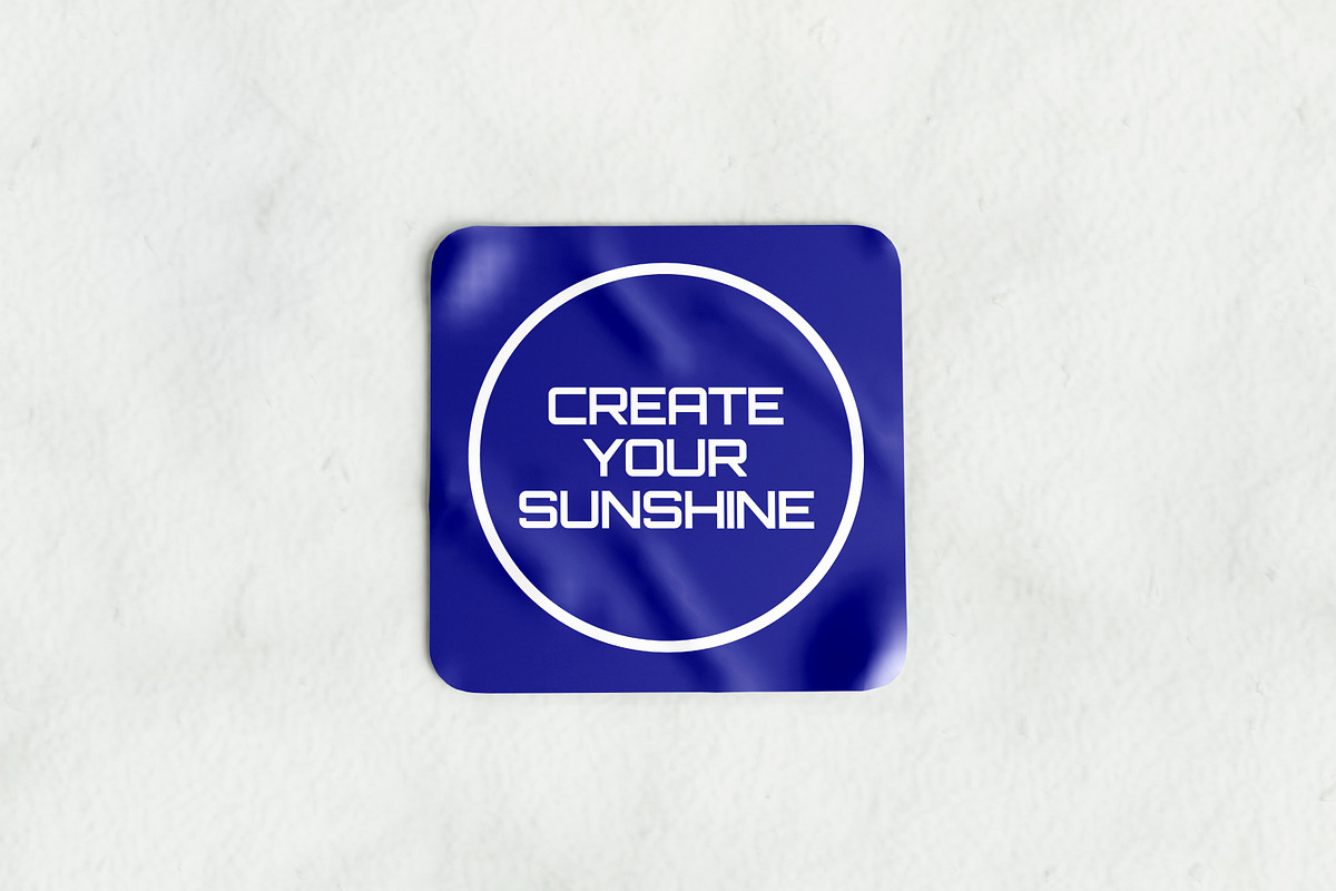 Sticker Mockup, a Merchandise Mockup by SLAB! Design (Photo 4 of 7)