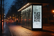 Bus Stop Poster Mockup, an Advertising Mockup by dpi (Thumbnail 10 of 12)
