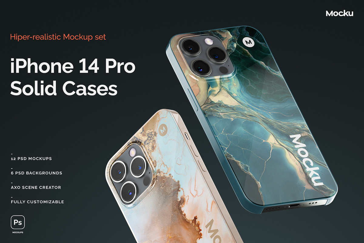 Iphone 14 Pro - Solid Cases, an iPhone Mockup by Mocku (Photo 2 of 15)