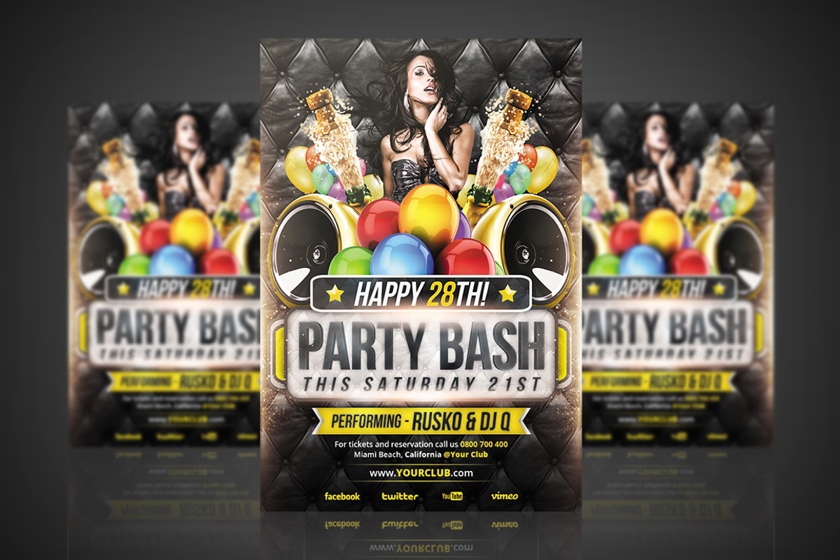 Birthday - Flyer / Poster, a Flyer Template by VectorMedia (Photo 1 of 8)