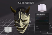 Hannya Mask 3D Model for Procreate, an Object 3D Model by InkRef (Thumbnail 4 of 6)