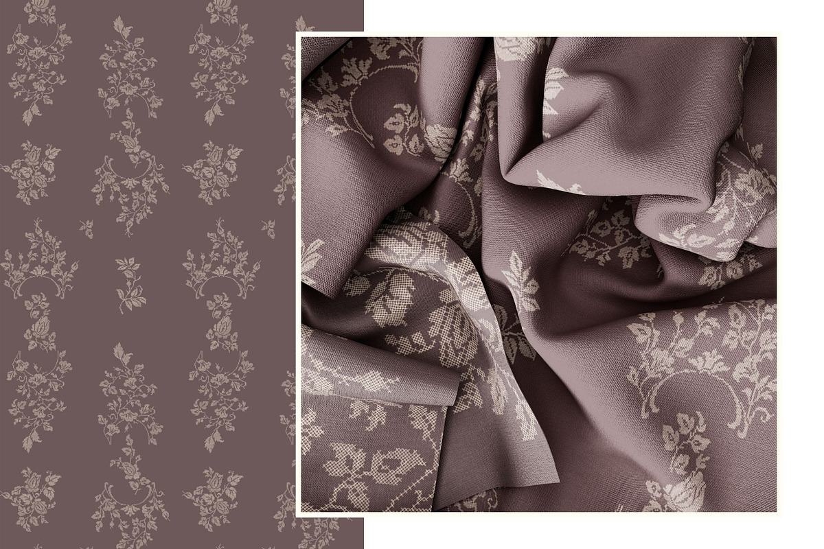 Vintage Rose Embroidery Pattern, a Pattern Graphic by MouseGrey (Photo 7 of 7)