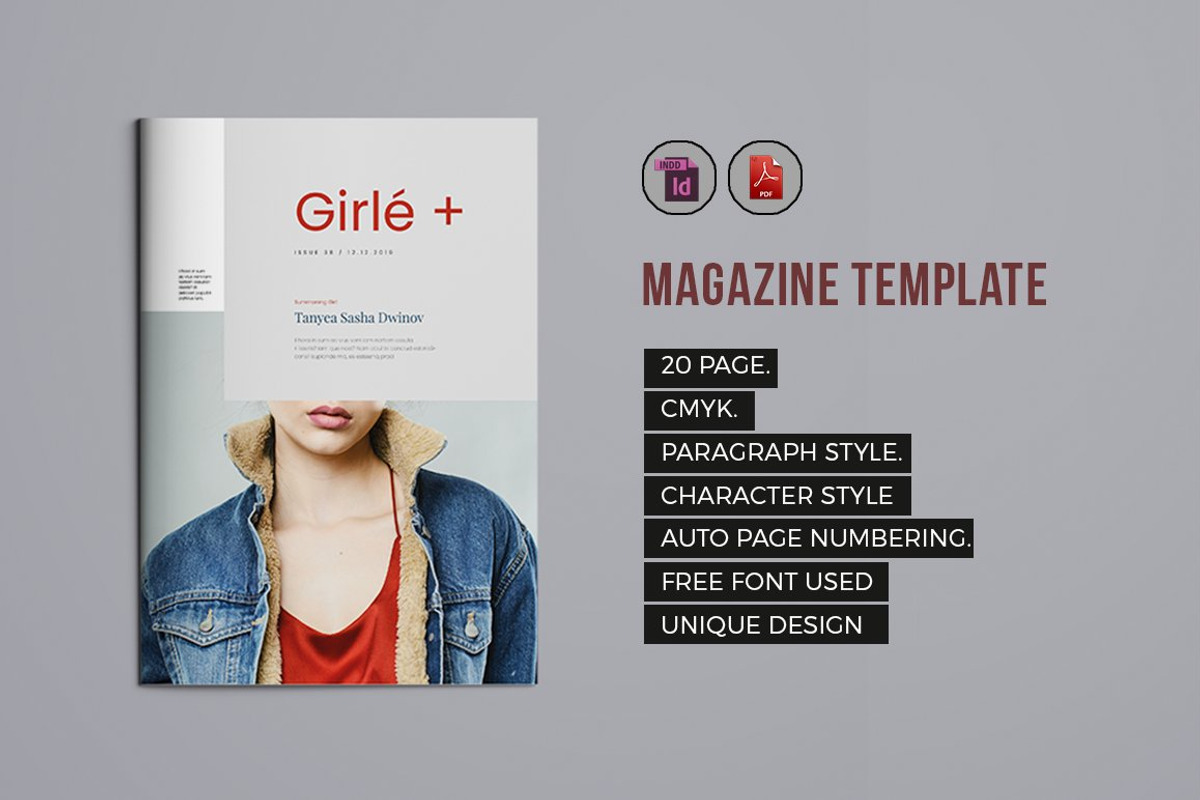 Indesign Magazine Template #7, a Magazine Template by spidergraph (Photo 1 of 7)