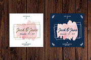 8 watercolor save the date templates, a Decorative Illustration by My watercolor shop (Thumbnail 4 of 5)