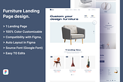 Furniture Landing Page, a Landing Page Template by UiDex (Thumbnail 1 of 4)