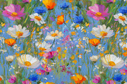 Wildflowers Artistic Patterns Set, a Pattern Graphic by LoveDesignShop (Thumbnail 6 of 6)