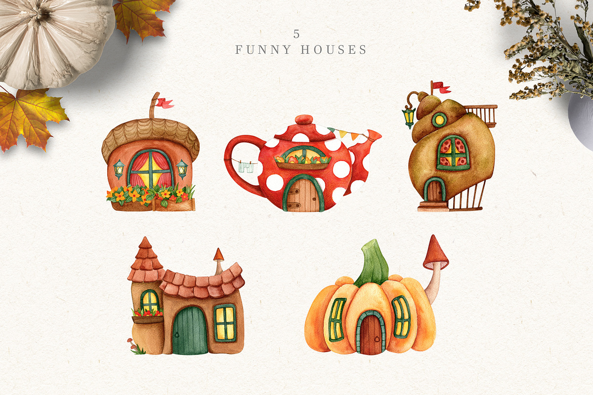 Autumn story. Watercolor set, an Illustration by JuliaBadeeva (Photo 4 of 8)