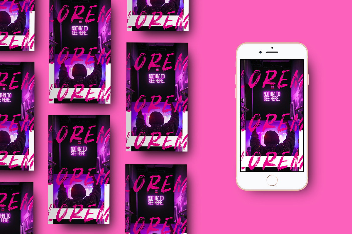 Neon Instagram Story, a Social Media Template by Meknya (Photo 5 of 5)