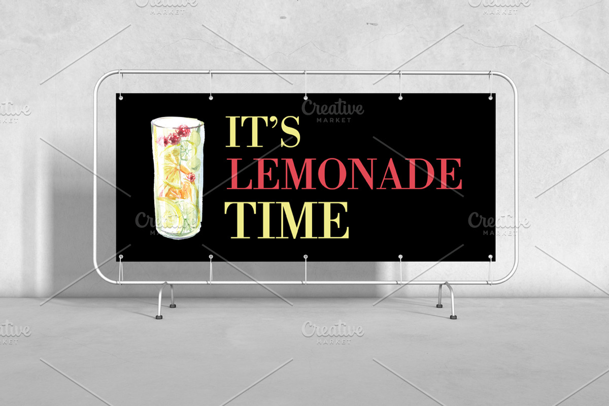 Watercolor vector tea & beverages-6, an Illustration by miminoshka (Photo 4 of 7)