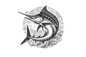 Sailfish Blue Marlin Engraving