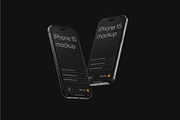 iPhone 15 Pro Mockup Set, an iPhone Mockup by Deeplab (Thumbnail 6 of 9)
