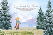Hand Painted Nostalgic Autumn Set, a Decorative Illustration by ArtCreationsDesign (Thumbnail 11 of 17)