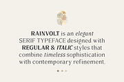 Rainvolt Classic Letterforms, a Serif Font by roomspace creative lab (Thumbnail 2 of 13)