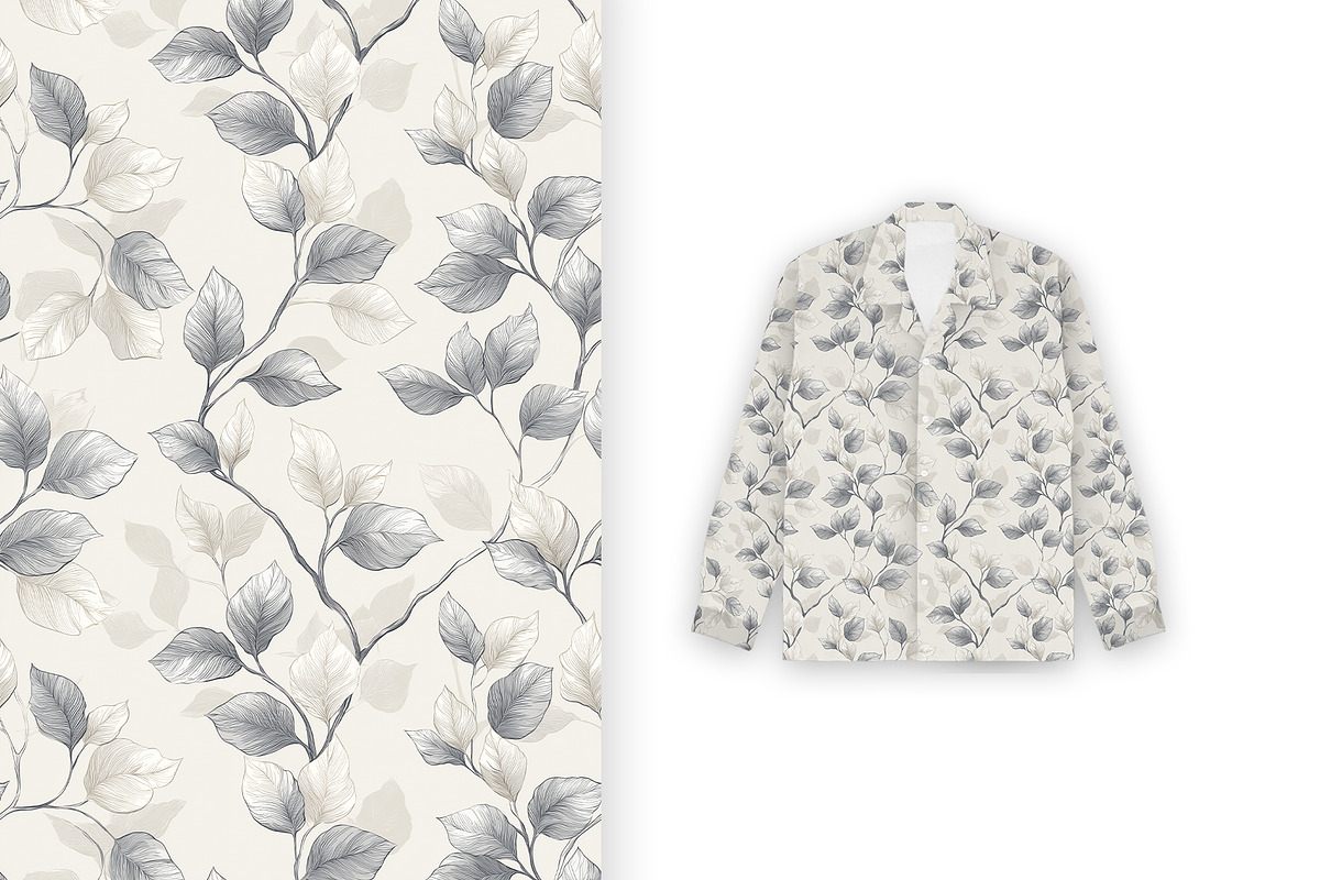 6 Seamless Pattern: Leaf Whisper, a Pattern Graphic by StudioCitra (Photo 3 of 10)