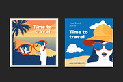 Travel Social Media Post Layouts Set, a Templates & Theme by studiogstock (Thumbnail 3 of 4)