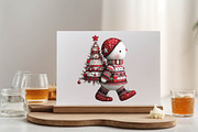 Whimsical Snowman Christmas Clipart, an Animal Illustration by SVGArt (Thumbnail 4 of 9)