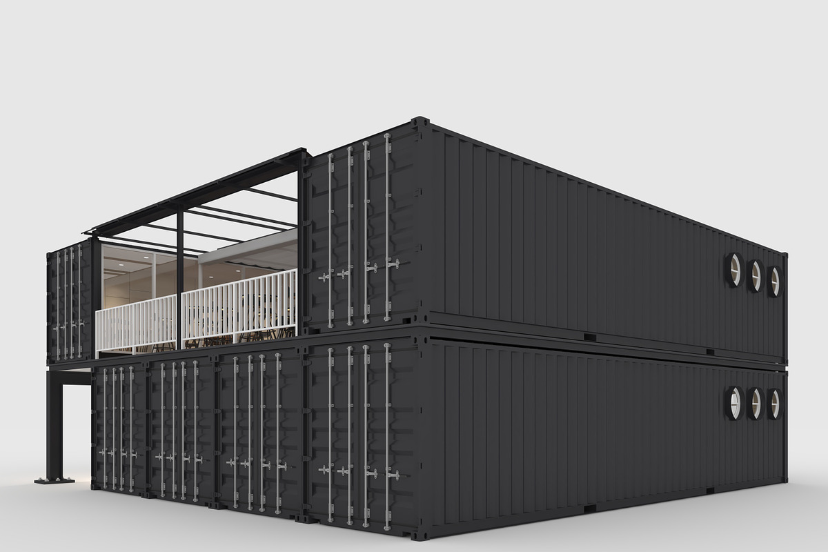 3D Model Container Cafe 14, an Architecture 3D Model by SR 3D Visual (Photo 7 of 19)