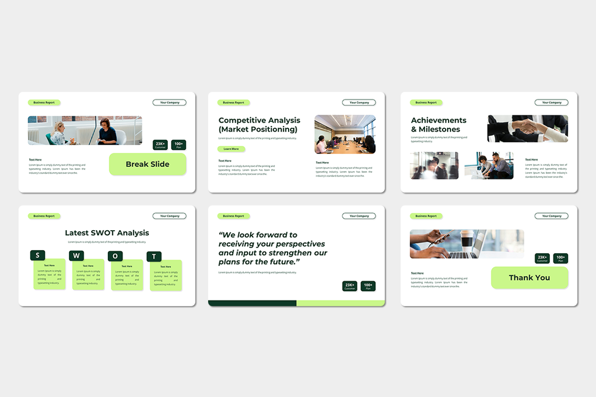 Business Report - Google Slides, a Presentation Template by Iqsiart Studio (Photo 3 of 3)