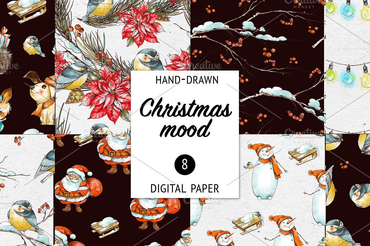 Christmas mood collection, an Animal Illustration by Belusuab (Photo 9 of 13)