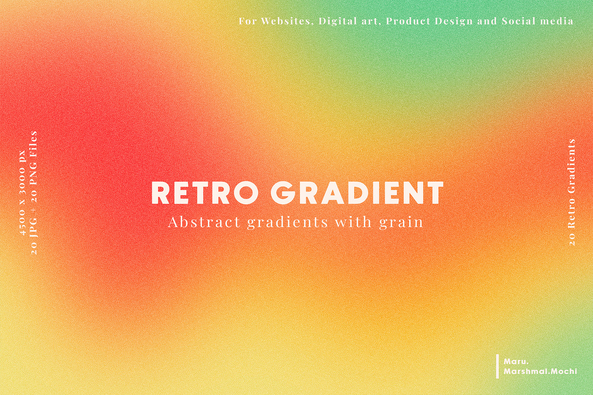 Retro Gradient, a Background Graphic by Marshmal Mochi (Photo 1 of 4)