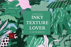 Inky Texture Lover Vector brushes