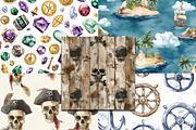 Piratecore Seamless Patterns, a Pattern Graphic by BusyDaydesign (Thumbnail 4 of 9)