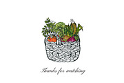 Vector vegetables, a Food Illustration by TashaDraw (Thumbnail 13 of 13)
