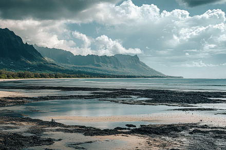 Exploring stunning ocean landscape f, a Photo by Iftikhar Alam