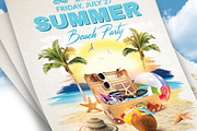 Summer Beach Party Flyer Template, a Flyer Template by Briell Design (Thumbnail 2 of 3)