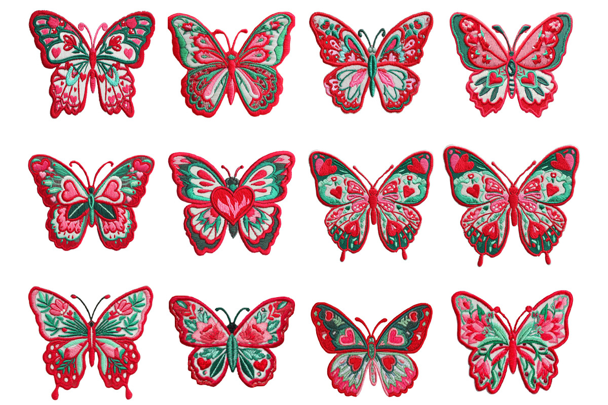 Crochet Valentines Butterfly Png, an Illustration by Designking (Photo 3 of 5)