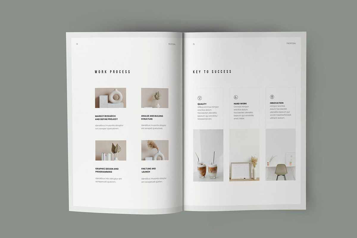Business Proposal Template, a Brochure Template by HR Studio (Photo 8 of 14)