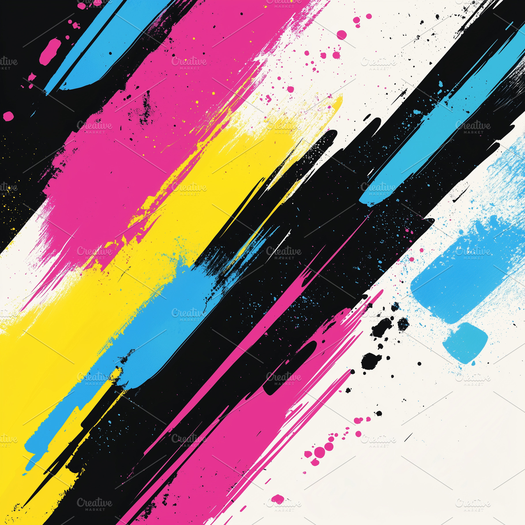 Vibrant abstract background CMYK, a Background Photo by MistyDay