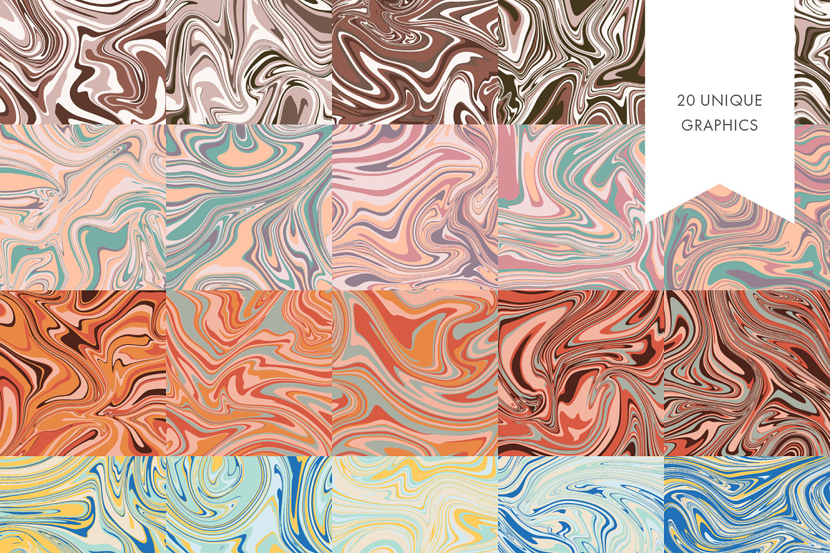 Liquid Marble Graphics, a Pattern Graphic by sarahnuzum (Photo 3 of 7)