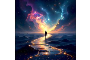 Altered Reality Wall Art, a Person Illustration by Sharon Schwalbe