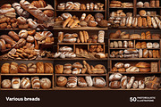 Various breads. 50 images, a Food & Drink Photo by Handmadefont (Thumbnail 10 of 12)