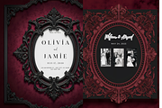 Gothic Wedding Invitation Mockup |, a Mockup by StormDigitalArt (Thumbnail 1 of 2)