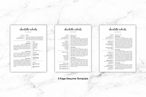 Resume/CV - Charlotte