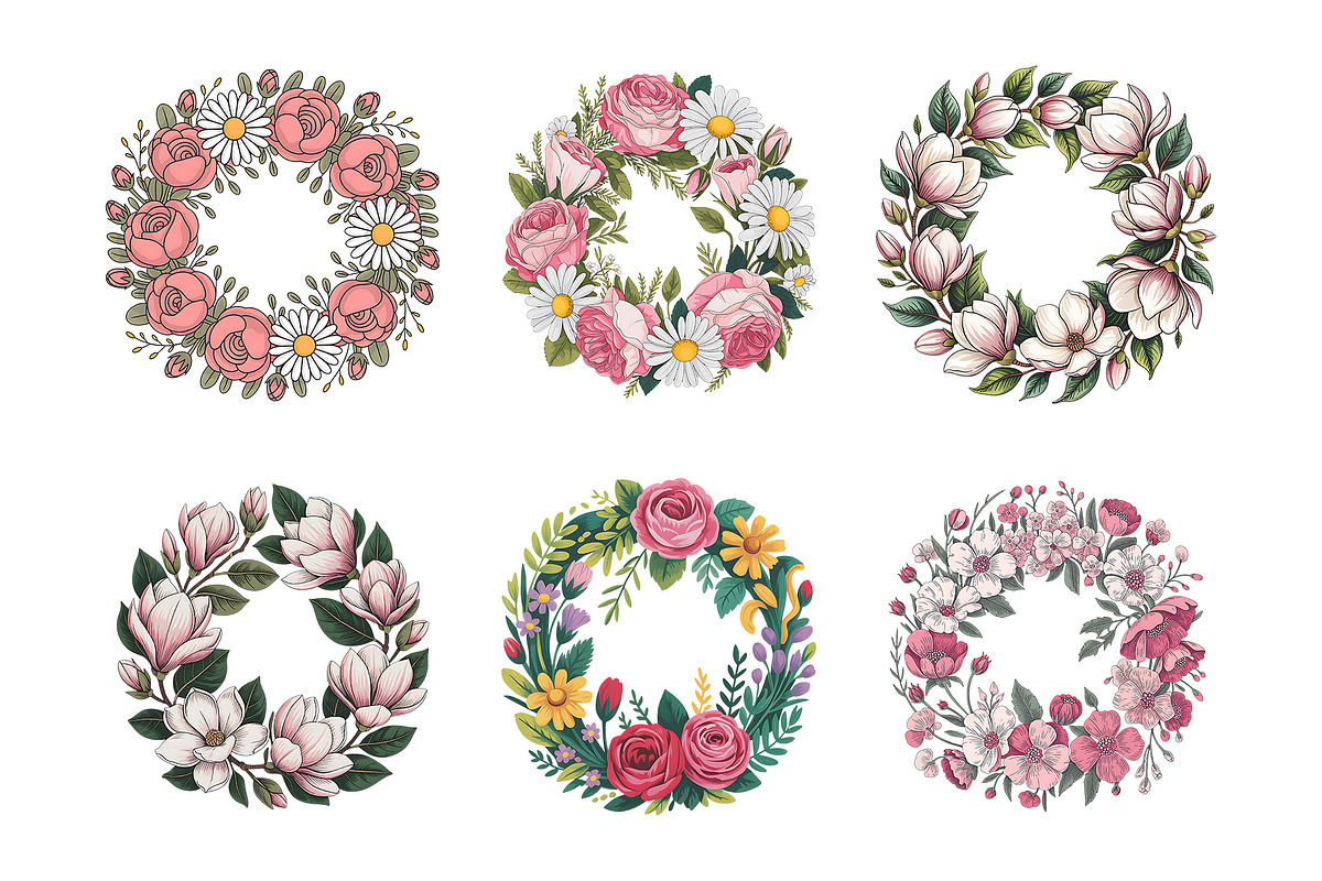 Watercolor Floral Clipart, a Decorative Illustration by ForhadGFX (Photo 9 of 12)