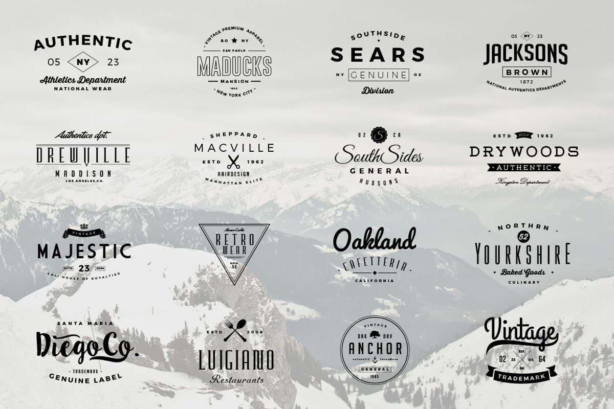 Vintage Logos and Badges Set 5, a Branding & Logo Template by Graphicdome (Photo 3 of 5)
