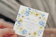 Watercolor Clipart-Blue Cream Floral, a Decorative Illustration by Beigetime (Thumbnail 4 of 16)