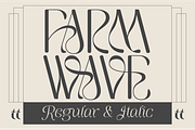 Farm Wave - Regular & Italic, a Font by AuthenType (Thumbnail 1 of 10)