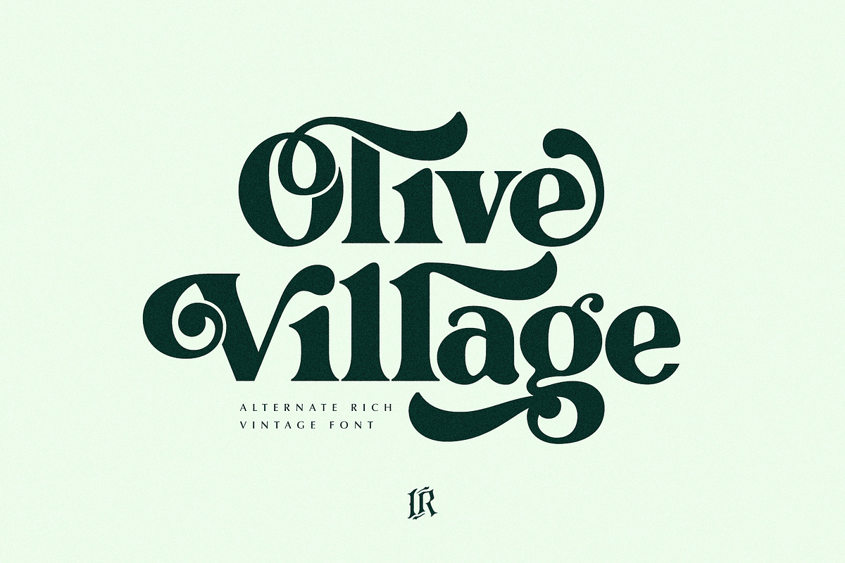 Olive Village - Vintage Font
