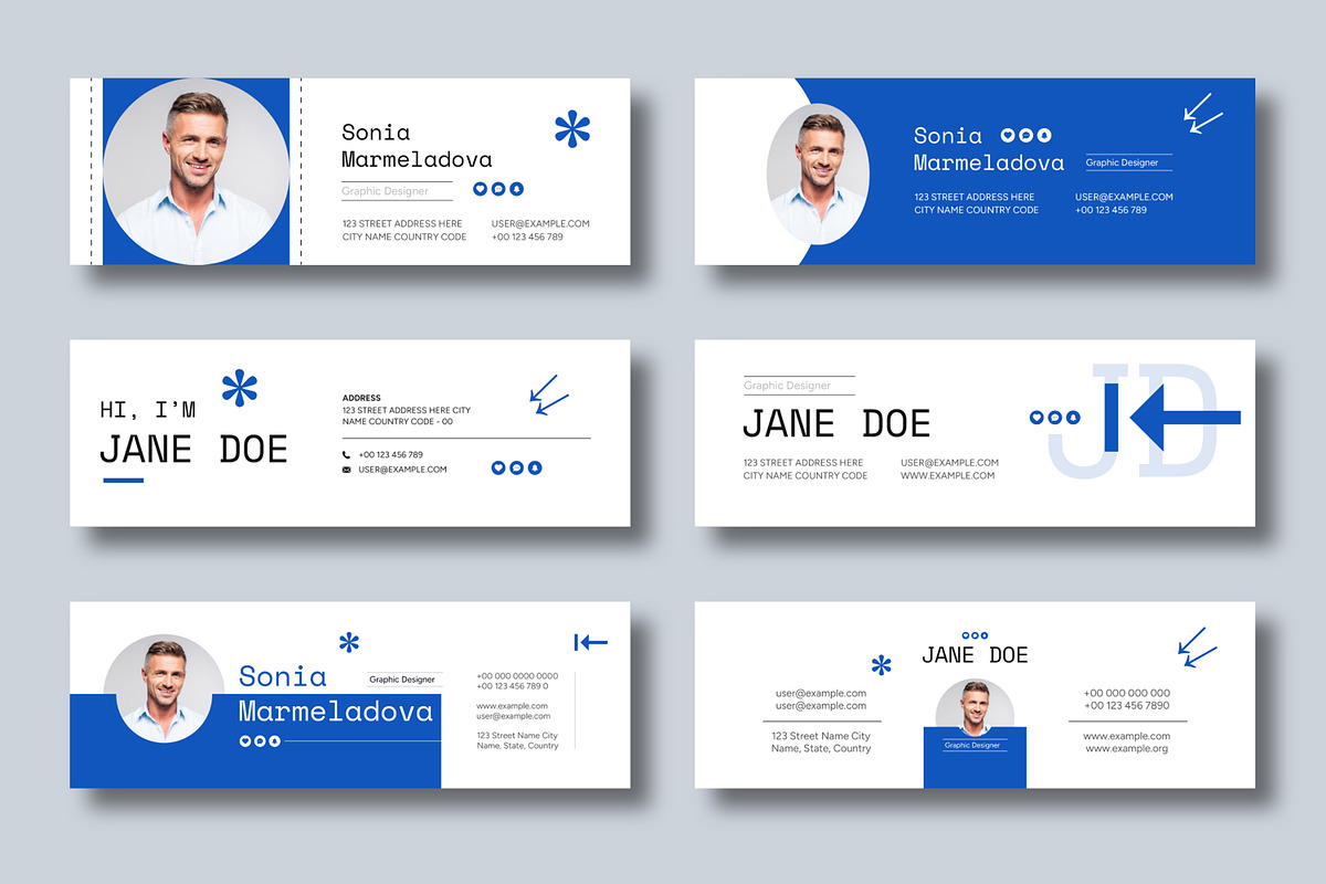 Clean Email Signature Template, a Social Media Template by MightyDesign (Photo 1 of 5)