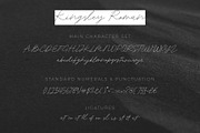 Kingsley Roman Signature Modern, a Script Font by sancreastd. (Thumbnail 8 of 8)
