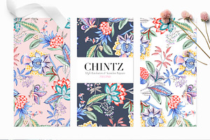 Chintz 01 Seamless Patterns & More!