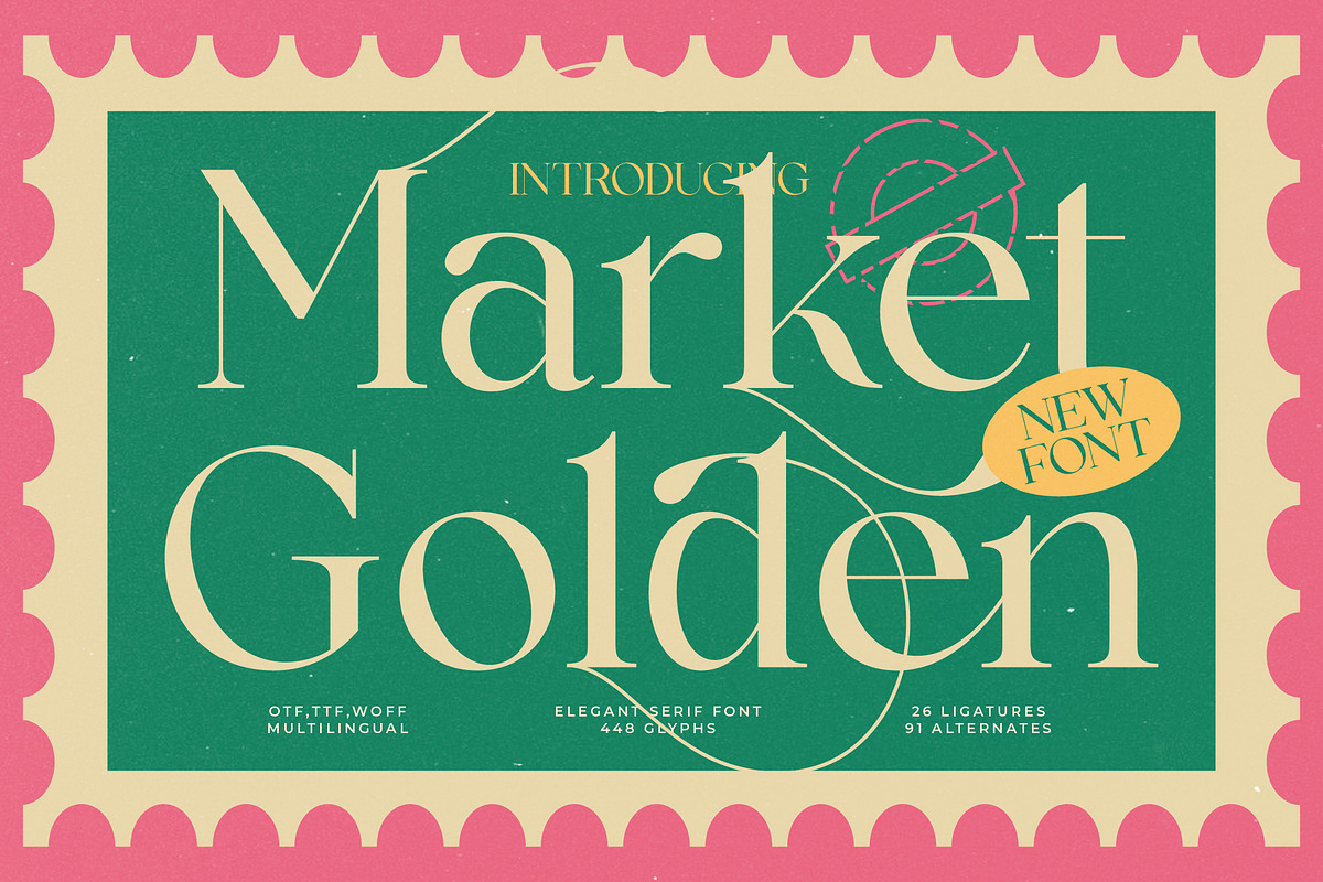 Market Golden Elegant Serif Font, a Serif Font by timelesstype.co (Photo 1 of 15)