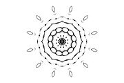 Black and White Mandala Patterns Set, a Decorative Illustration by NJ Himel (Thumbnail 24 of 101)