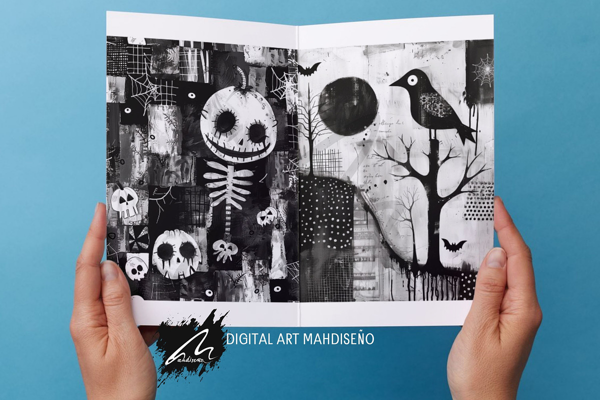 Whimsical Halloween Journal Pages, a Seasonal Illustration by Digital Art Mahdiseño (Photo 10 of 10)