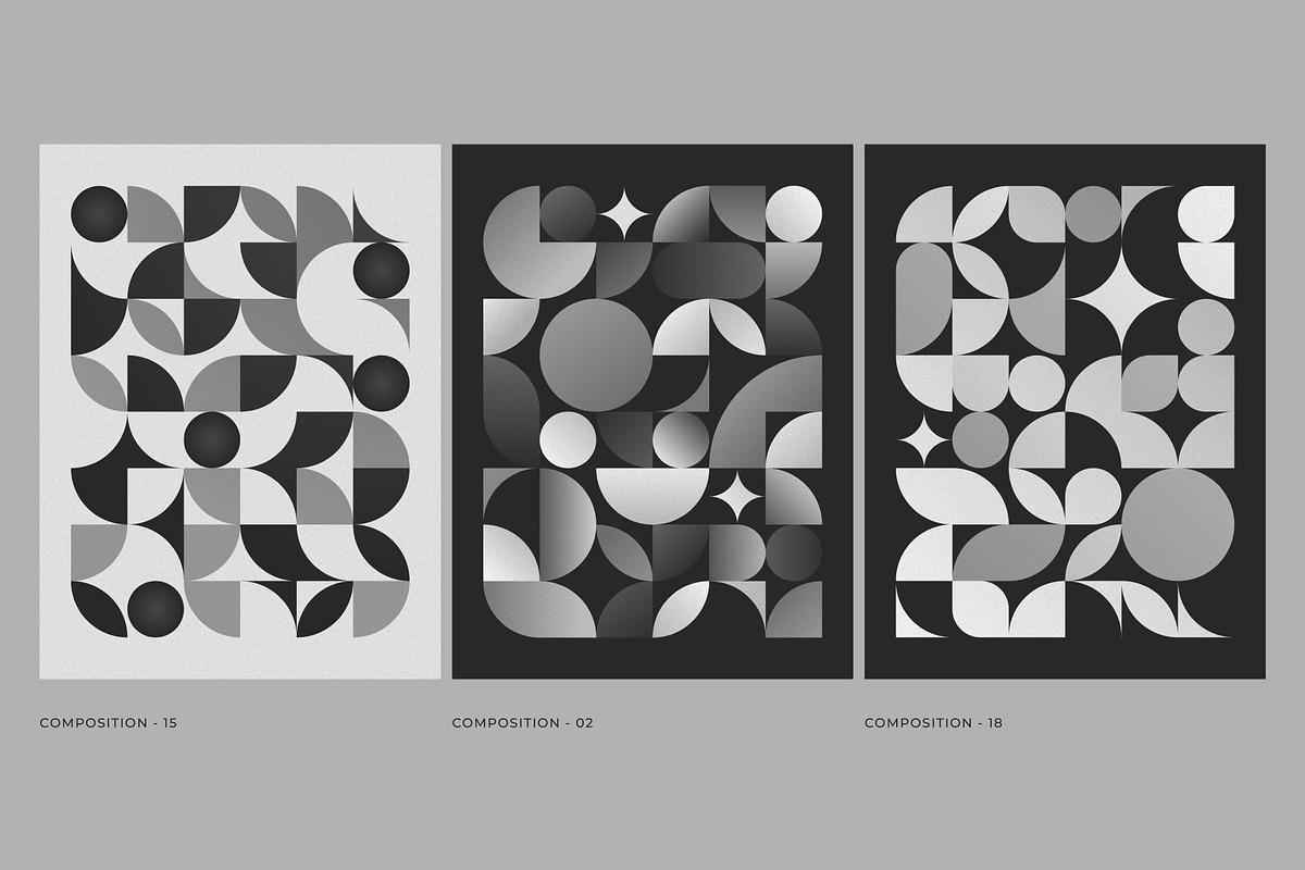 Geoshade – Monochrome Geometry, a Background Graphic by Léo Alexandre (Photo 9 of 11)